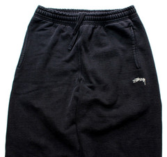 STUSSY JAPAN ~STOCK LOGO~ LOOSE FIT SWEAT PANTS S fuct/baggies/y2k/jogger/cuffed