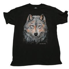 Great Wolf Lodge The Duck Company Men’s Black Wolf Graphic T-Shirt Size L