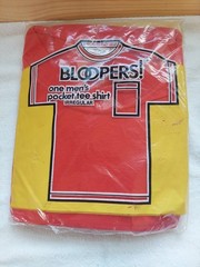 Vtg Bloopers Men’s Large Irregular Pocket T-shirt Red NOS Union Underwear Co