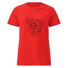 Women’s basic soft style Sun and Moon Design Gildan t-shirt