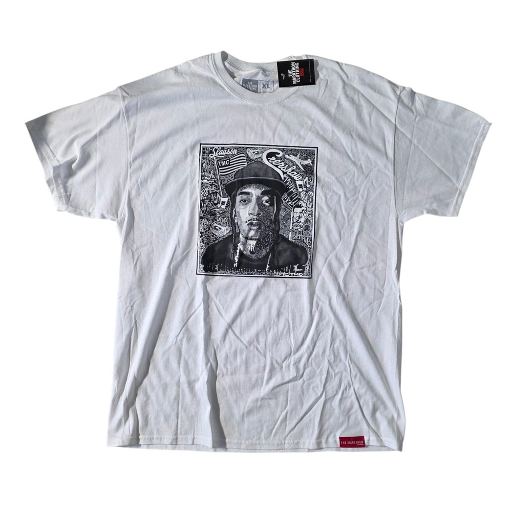 The Marathon Clothing Nipsey Hussle Crenshaw White T-Shirt Men’s XL NWT
