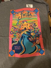 Fiesta San Antonio Texas Annual Festival Large T Shirt 2020 Gray