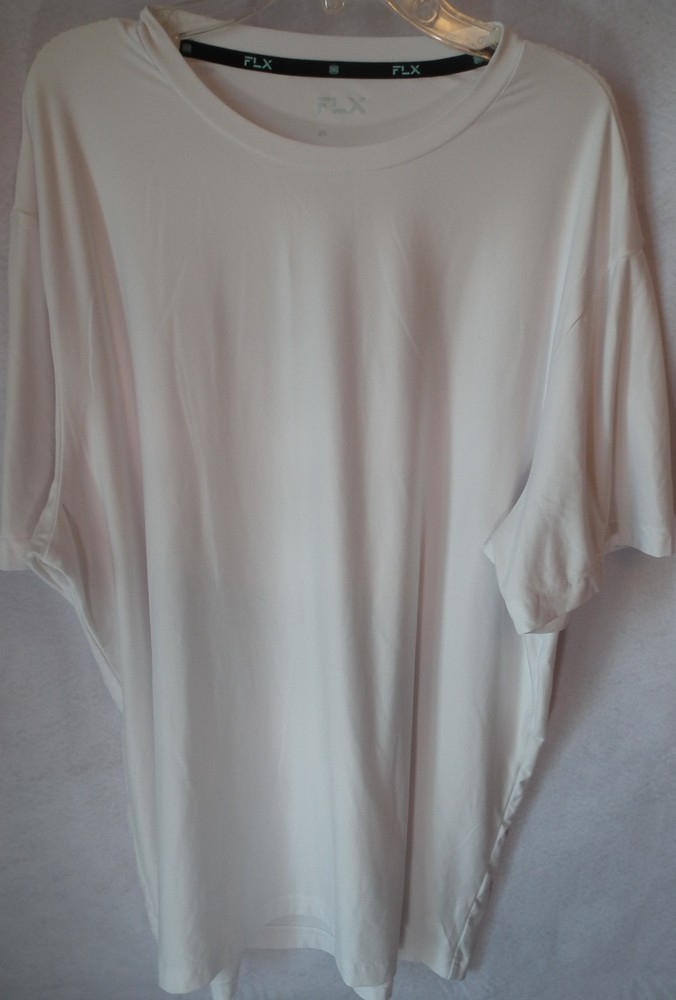 FLX XL T-Shirt White Comfort Soft Shirt, School, Work, Casual NWOT