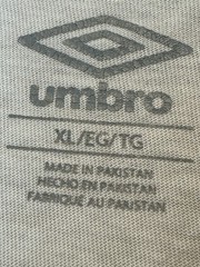 Umbro Men’s White Purple Graphic Logo Ringer V-Neck Short Sleeve Tee XL