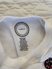 Maxi Milian Patchwork Graphic T-Shirt White Large USA Racing Streetwear Tee