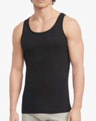 3 TOMMY HILFIGER COTTON BLACK GRAY WHITE RIBBED TANK TOP S M L XL XXL T-SHIRTS