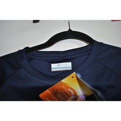 Men’s Columbia Omni-Shade Navy Blue Long Sleeve Pullover shirt size Large New