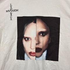 Lady Gaga Mayhem Album Split Face Photo Synth-Pop T-Shirt XL