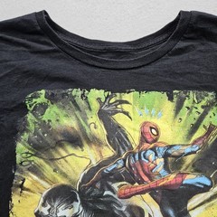 Spyder Man & Venom Marvel Men’s Large Printed Graphic Black T-Shirt