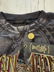 Christian Audigier — “Skull & Roses” Y2K Graphic Long sleeve Thermal — Size M