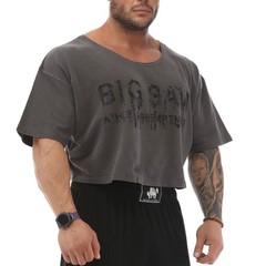 BIG SM Ragtop Rag Top T-Shirt Bodybuilding Oversize Gym Lifting Bulldog 3005