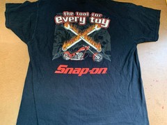 VTG Mens XL Snap On The Tool For Every Toy Motorcycle Tshirt Fruit Of The Loom