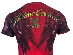 Xtreme Couture By Affliction Men’s T-Shirt Dark Doman Biker Red Tattoo S-5XL