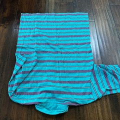 Teal Blue Pink Polo VTG T Shirt Single Stitch Basic 1980s 80s Preppy Vibe