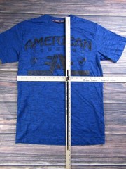 American Fighter Mens Medium Blue Training T Shirt UFC MMA Workout Sports Gym