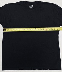 Lot of 3 – Sada Men’s Short Sleeve T-Shirt Black 100% Cotton Crew Neck Size M