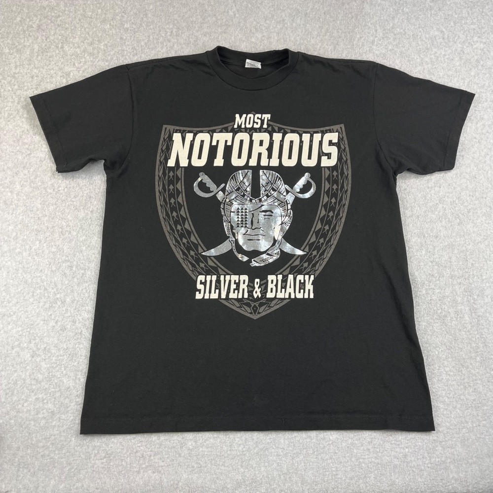 Vintage Las Vegas Raiders Shaka Wear Active T Shirt Mens XL Black Tribal Oakland