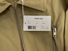 $375 Helmut Lang Men’s Beige Zip Front Shirt Size S