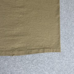 Vtg. 80s/90s Alore Single Stitch Blank Tan T-Shirt Small Made in USA Slub Cotton