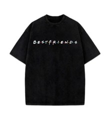 Friends 90’s TV Sitcom Parody BestFriends Logo Funny Graphic Design T-Shirt