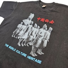Vintage Terracotta Army T Shirt XXXL Black The World Culture Heritage Xian Chian