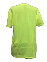 ATHLETIC WORKS Breathable Acid Yellow Short Sleeve Crew Neck T-Shirt Sz S*