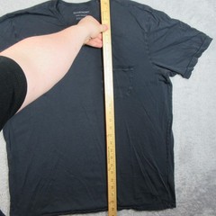 Outerknown Shirt Mens XL Black Pocket Tee Organic Pima Cotton Short Sleeve Crew