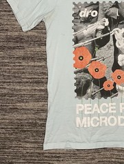 DRO Peace Pot & Microdot Short sleeve shirt Baby Blue Men’s Size Large
