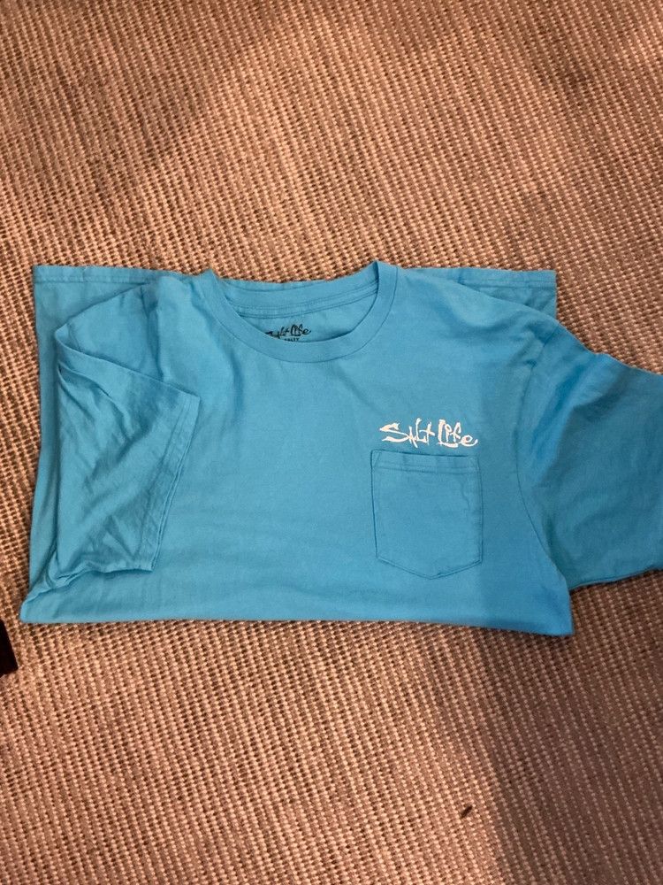 SaltLife Mens TShirt Sky Blue XL