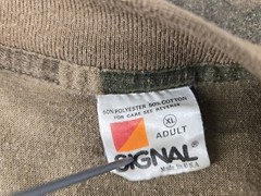 Vintage Camo T-shirt Camouflage Military Thin Army Front Pocket XL USA