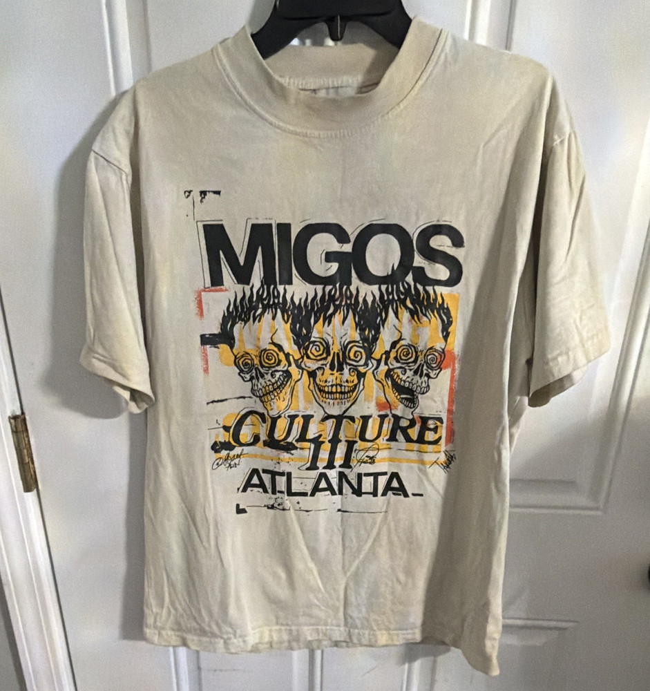 Gallery Dept. Migos Culture III Atlanta Skull Graphic Crew Neck T-Shirt, Size L