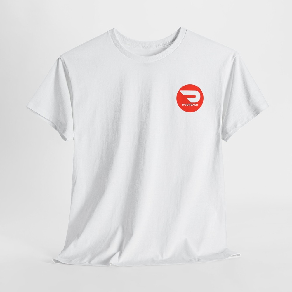 Food Dash Delivery Unisex Tee Door Restaurant Worker Shirt Front & Back Print
