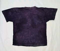 The Mountain White Horse American Flag Print Purple Shirt Size XL