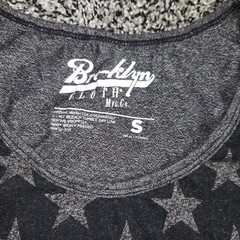 Brooklyn Cloth Stars & Stripes American Flag tank top Gray Blk Men S,Buckle USA