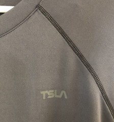 TSLA New Mens XXL 2X Rashguard Tee Shirt Surf Swim Water Sports Gear Grey Black