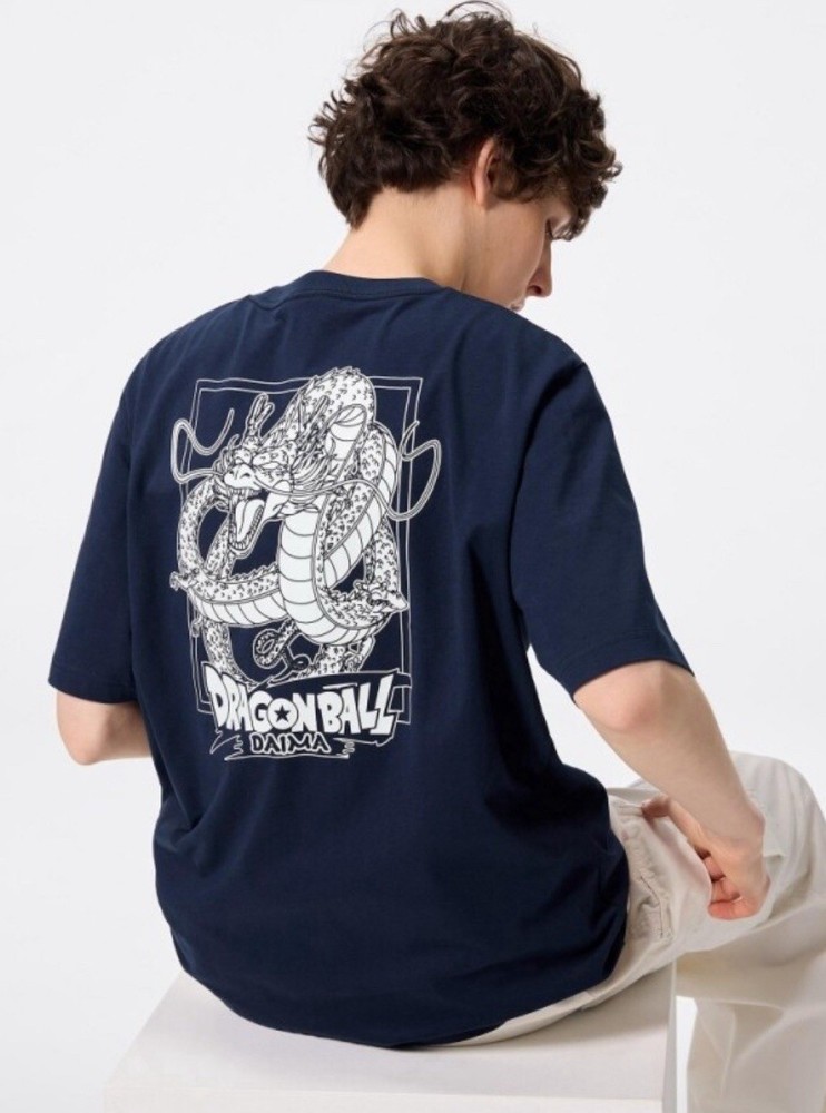 Dragon Ball Daima GU Men’s XL T-Shirt Navy Shenron Graphic Anime Tee New