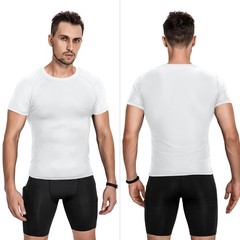 Men’s Compression Shirts 3/5 Pack, Short Sleeve Athletic Compression Tops Coo…
