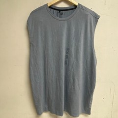 VRST Men’s Essential Relaxed Muscle Tank Round Neck Muted Denim MAX232101 New