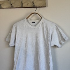 1980s BVD Cotton Thin White T-Shirt Medium