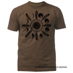 Moon Phasing Dreamcatcher wildlife wilderness Feather T-shirt