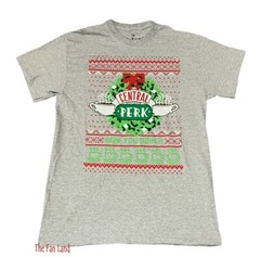 New Friends Central Perk How You Doin? Christmas NBC Mens T-Shirt
