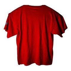 Kenya Size Large T- Shirt Bronx New York #Knickstape Orange Crew Neck Tee .