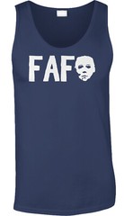 FAFO Michael Funny Halloween October Costume Party Fall Horror Mask Mens Tank