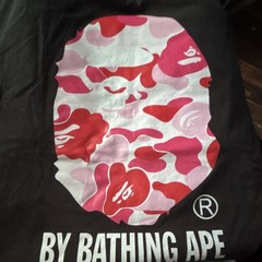 Black And Pink Bape T Shirt