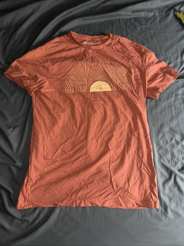 Bright Orange Sunset T-Shirt Goodfellow – Adult Medium