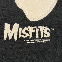 Vintage 1997 Misfits Long Sleeve Shirt Skeleton Punk Band Glow In The Dark VTG