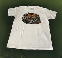 50’s Vintage Print LION T-Shirt M Atomic Age Art Deco Rockabilly Reggae