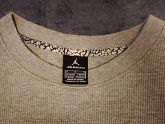 MICHAEL JORDAN NIKE JUMPMAN LOGO THERMAL KNIT SHIRT CHICAGO BULLS