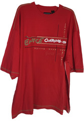 Men Big men 4x Tee shirt short sleeve urban with applique and prints NWT