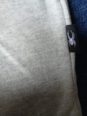 Spyder Men’s Heather Grey T shirt Red/White/Blue Flag Small NWT